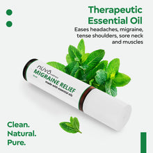 Load image into Gallery viewer, Migraine Relief Roll-On, Made with Peppermint, Lavender, Eucalyptus, & Other Aromatherapy Essential Oils, for Headaches, Body Pain, and Sore Muscles