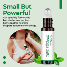 Load image into Gallery viewer, Migraine Relief Roll-On, Made with Peppermint, Lavender, Eucalyptus, &amp; Other Aromatherapy Essential Oils, for Headaches, Body Pain, and Sore Muscles
